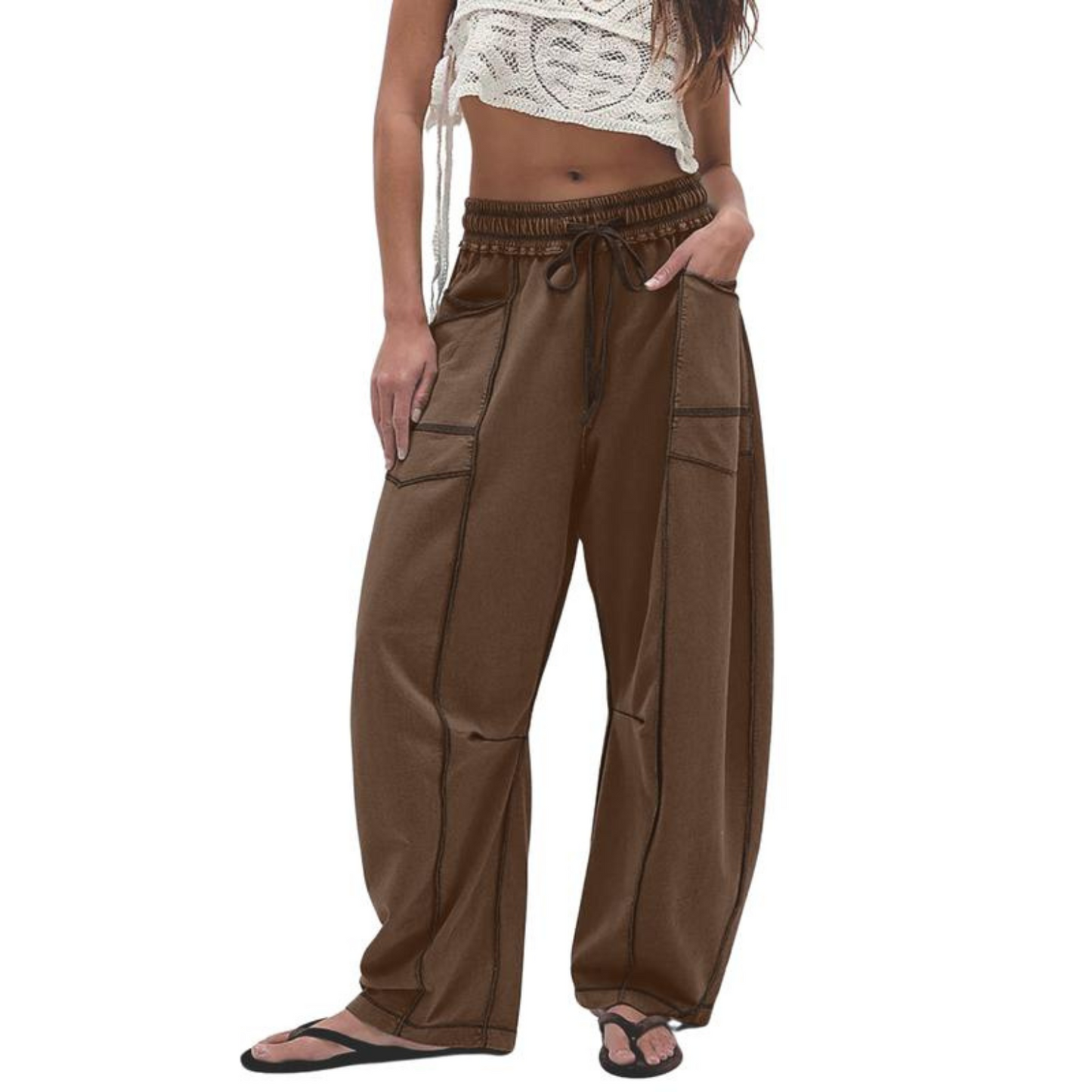 Threadz™ High Waisted Barrel Pants
